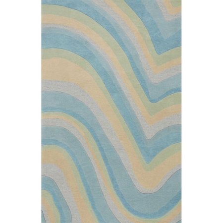 Palacedesigns Wool Ocean Area Rug - Ocean - 5 x 8 ft. PA3654277